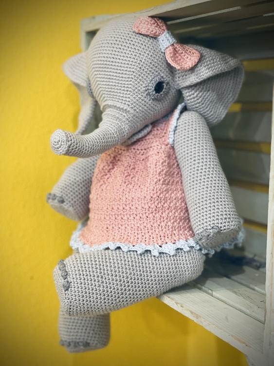 Häkelanleitung Amigurumi / Elefanten-Mädchen Sophie &amp; Maus Jerry