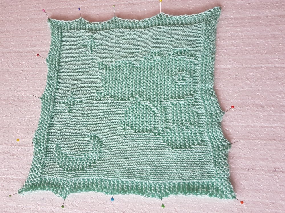 Strickanleitung Waschlappen &quot;Kuschelbären&quot; - ganz einfach