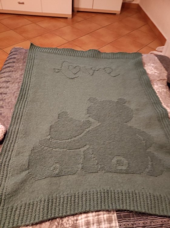 Knitting pattern baby / kids blanket &quot;Mom&#039;s Love&quot;