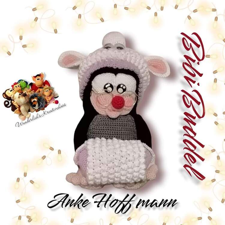 Crochet Pattern &quot; Bibi Buddel&quot; The little mole-lady *Winter Edition*