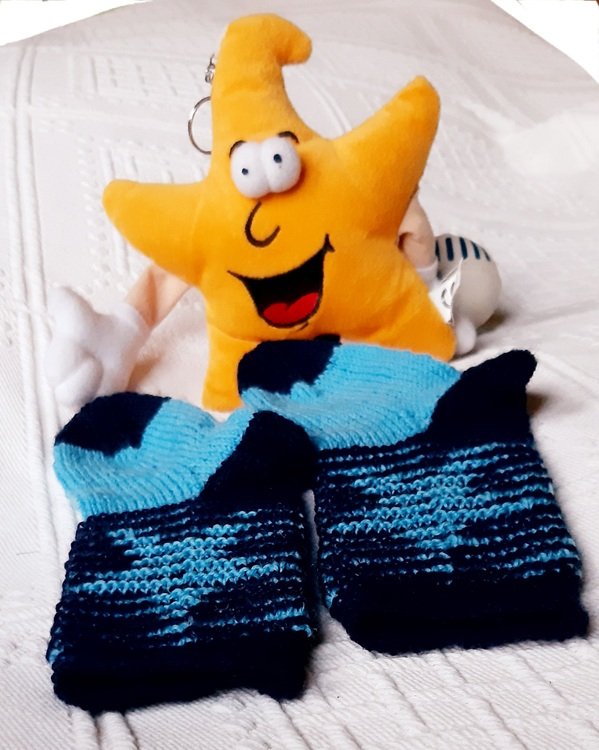 Sternsocken und Kniestrümpfe Illusionsstricken