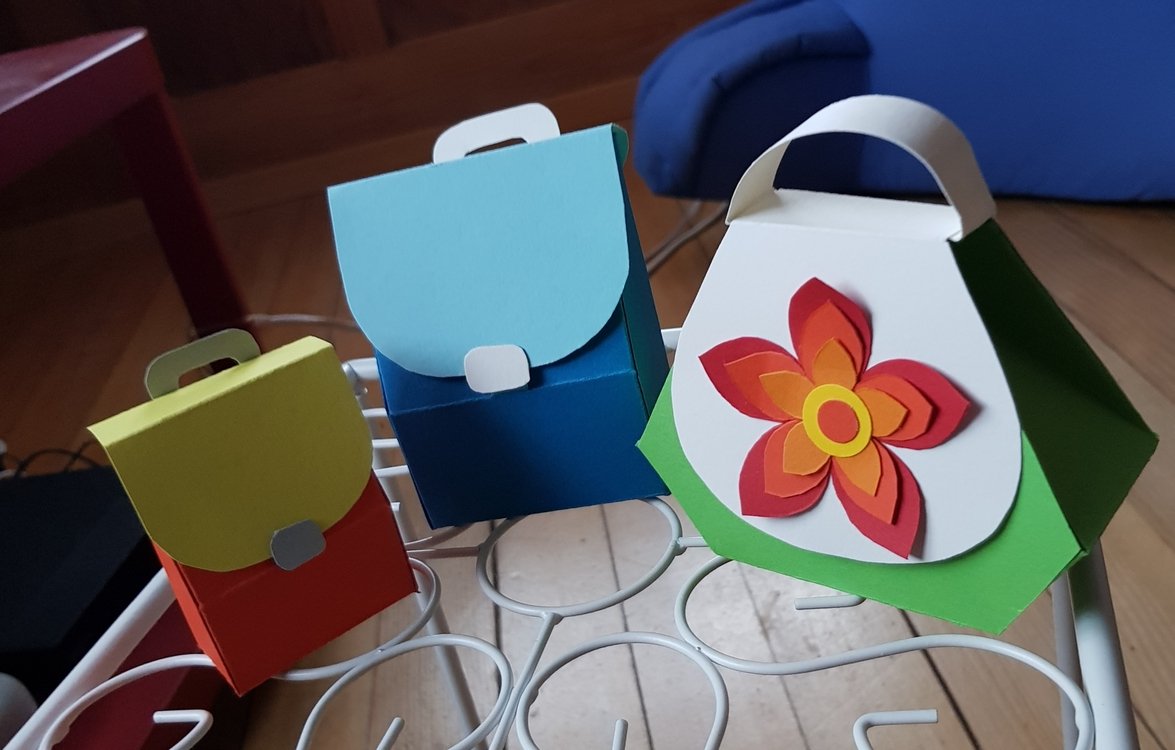 Mini-Geschenktasche – Bastelvorlagen und Anleitung