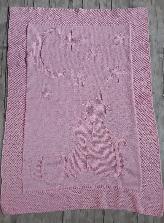 Knitting pattern baby / kids blanket &quot;Dream Night&quot; - easy