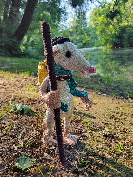 Häkelanleitung Amigurumi *Wander-Ratte Fips mit Zubehör*