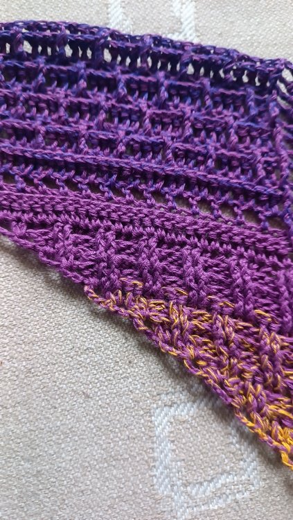 Crochet Pattern Triangular Scarf &quot;Pantariste&quot;