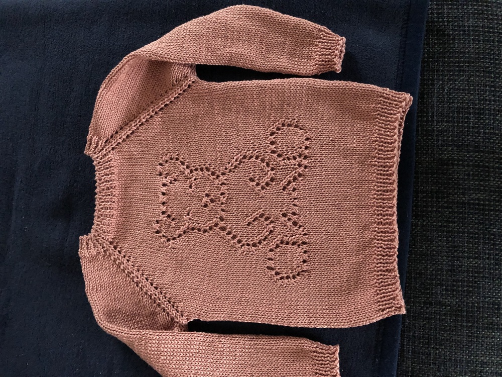 Knitting pattern kids jumper &quot;teddy&quot; top down