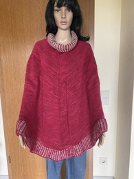 Poncho Gobi, mit DK gestrickt