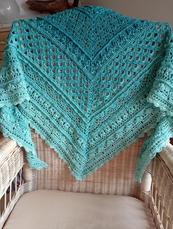 Crochet Pattern Triangular Scarf &quot;Balta&quot; - Best of 2022