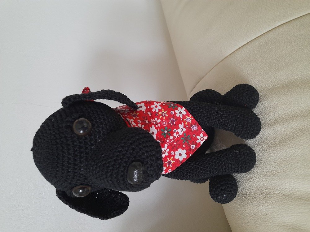 Crochet Pattern Abby the lab, crochet a sitting dog, amigurumi dog by jennysideenreich