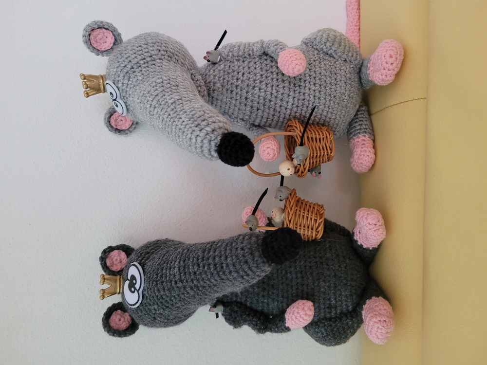 Crochet Pattern rat randall, amigurumi rodent by jennysideenreich