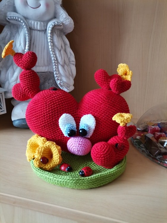 Häkelanleitung Herzchenkaktus, Amigurumi