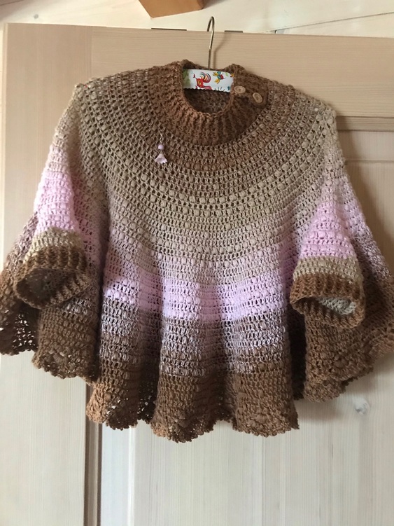 Häkelanleitung Poncho (alle Größen)