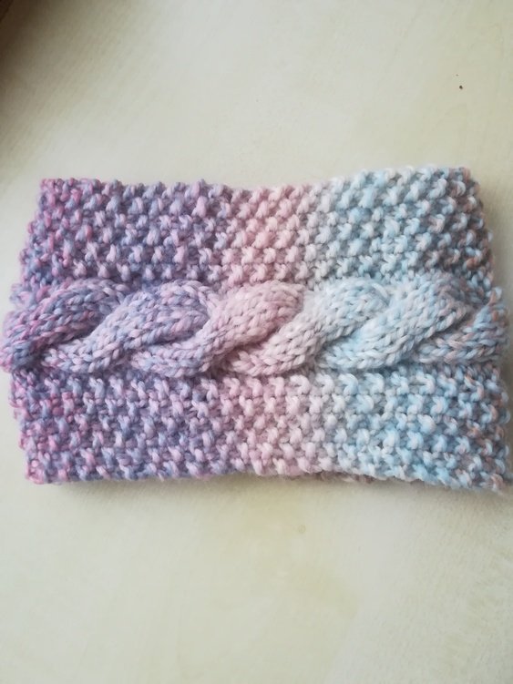 Strickanleitung Stirnband &quot;Winterzopf&quot;