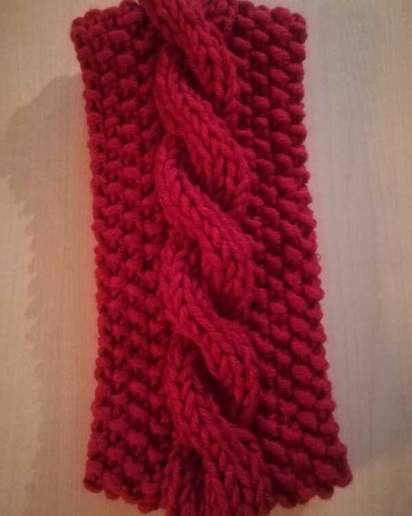 Strickanleitung Stirnband &quot;Winterzopf&quot;