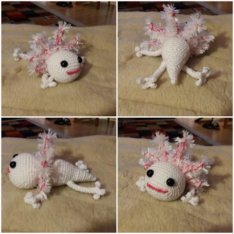 Axolotl, Häkelanleitung