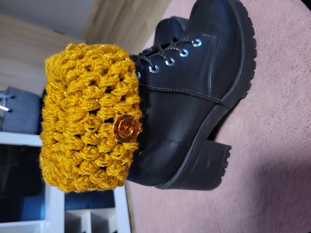 Häkelanleitung boot cuffs/Beinstulpen mit Knopf (jegliche Grösse)