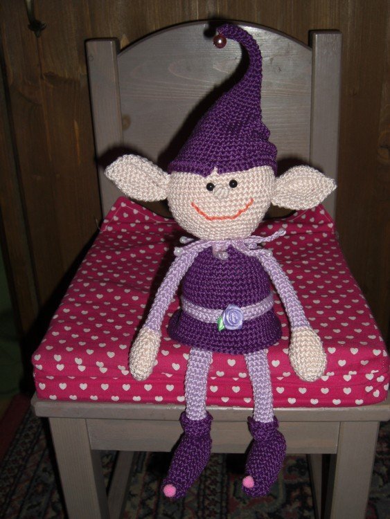 Häkelanleitung, Weihnachtself, Zwerg, Amigurumi, 18 Seiten PDF