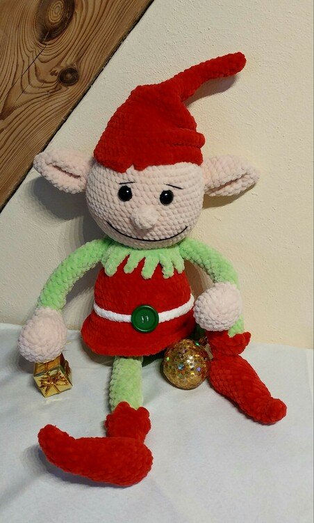 Häkelanleitung, Weihnachtself, Zwerg, Amigurumi, 18 Seiten PDF