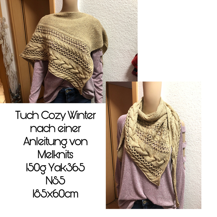 Strickanleitung Tuch &quot;Cozy Winter&quot;