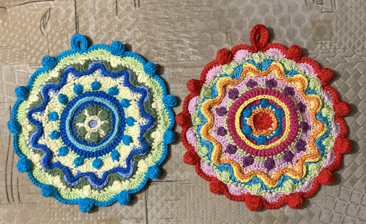 Topflappen Mandala Häkelanleitung