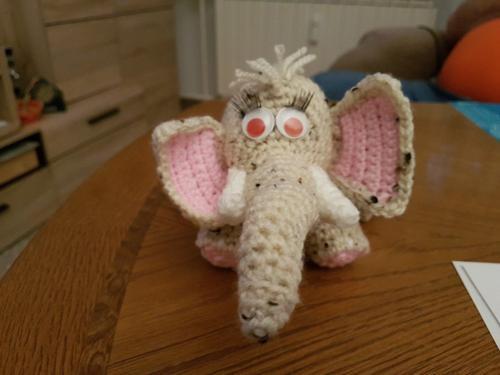 Häkelanleitung - Elefant amigurumi