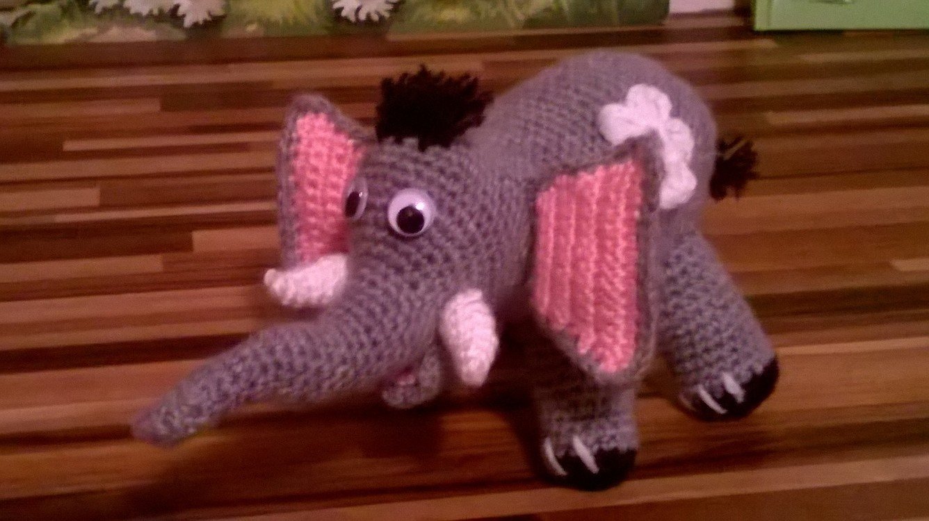 Häkelanleitung - Elefant amigurumi