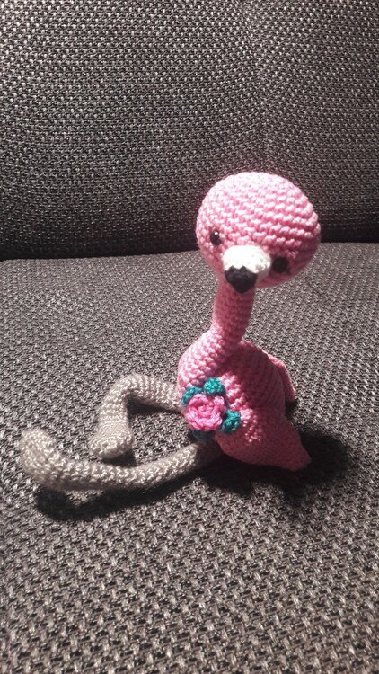 Flamingo Frieda Häkelanleitung Amigurumi