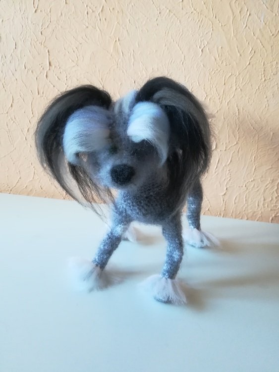 105 Crochet Pattern - Chinese Crested dog - Amigurumi PDF file by Chirkova CP