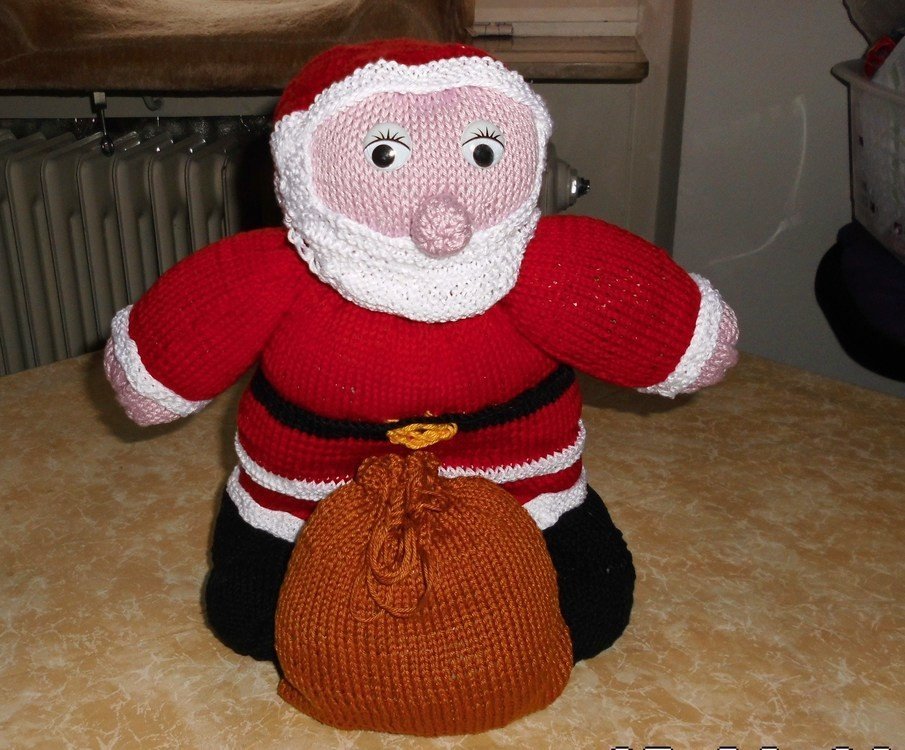 Strickanleitung Weihnachtsmann