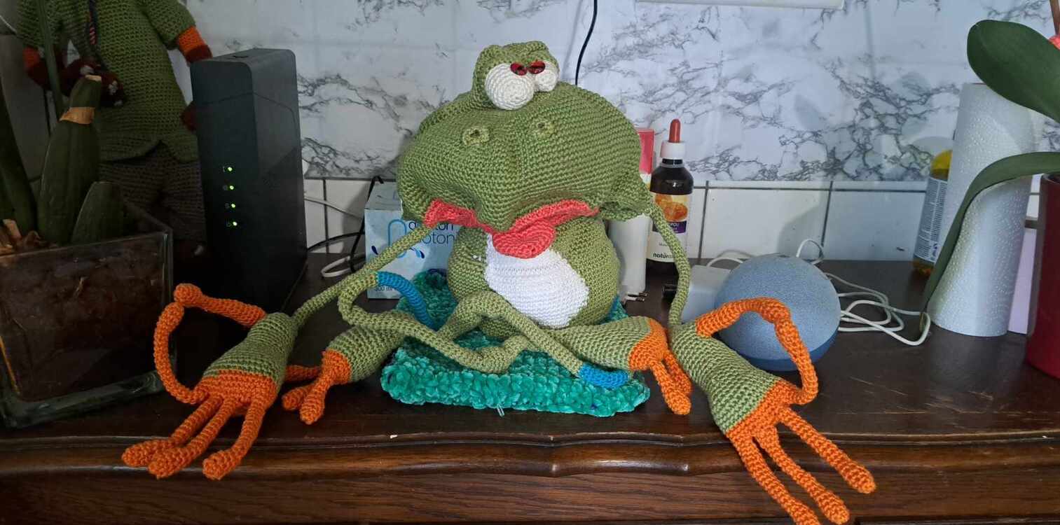 155 Crochet Pattern - Lucy the Frog - Amigurumi soft toy PDF file by Pertseva CP