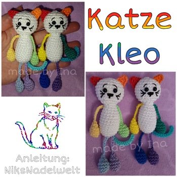 Und 2 weitere...  Einmal in Pastell und einmal in kräftigen Farben 🌈🐈‍⬛
Ich würde sie am liebsten selbst behalten. Aber ist für einen guten Zweck 🍀