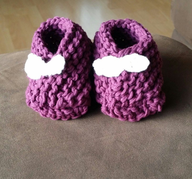 Strickanleitung - Babyschuhe Grobstrick - No.26