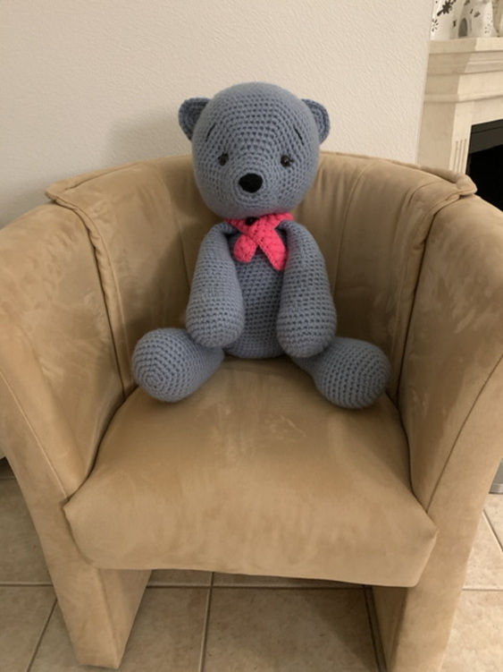 PDF Großer Teddy Micha 50 cm oder/und 30 cm Häkelanleitung Amigurumi