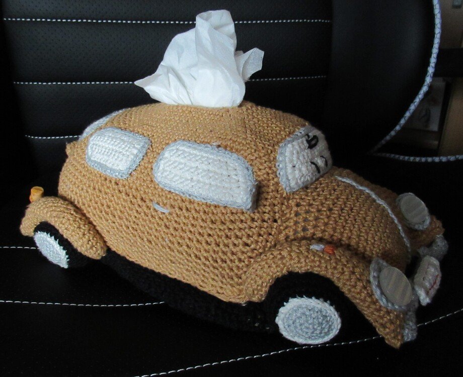 Tissue Holder Classic Beetle PDF Crochet Pattern