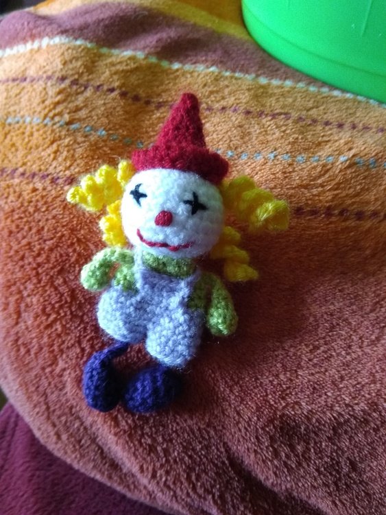 Keychain funny clown different variants carnival harlequin