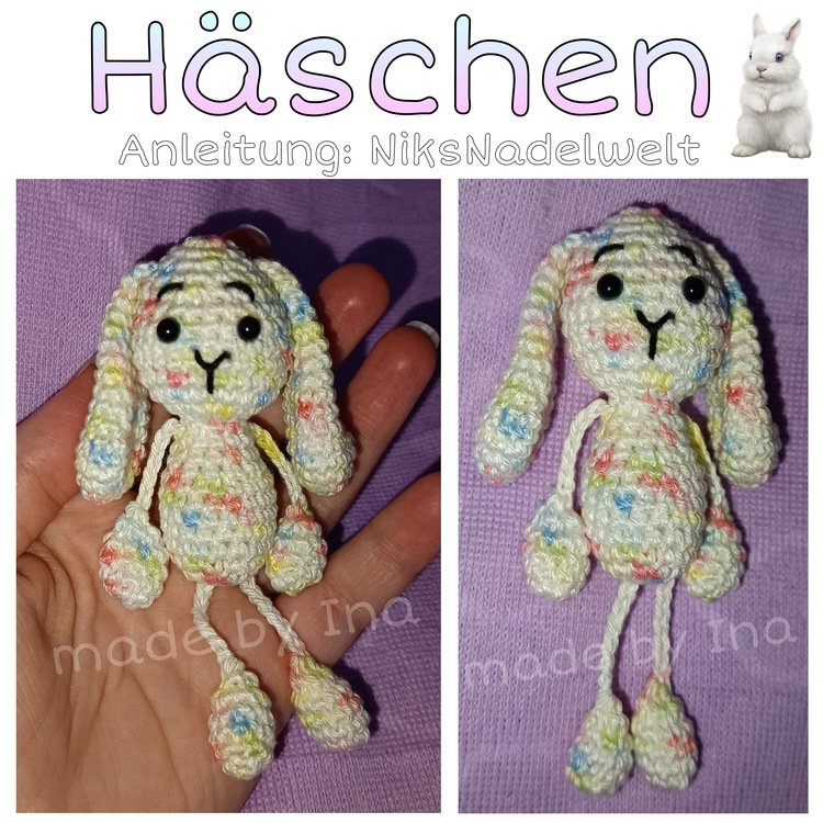 Häkelanleitung - Taschenbaumler Häschen Hanne