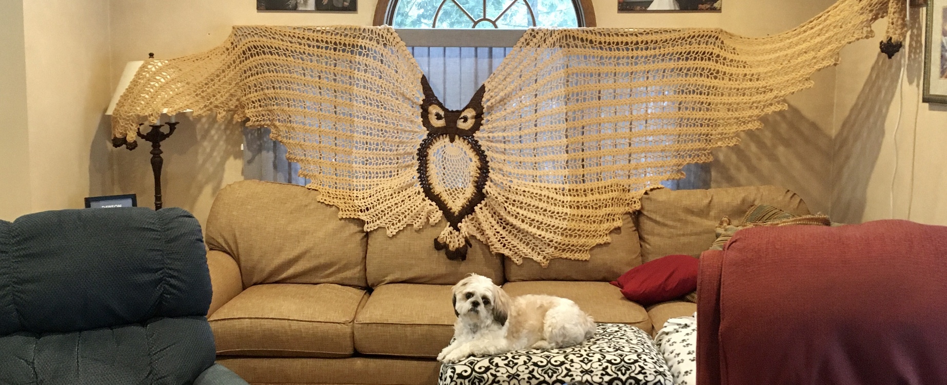 Petra Perle’s Owl Shawl HEDWIG