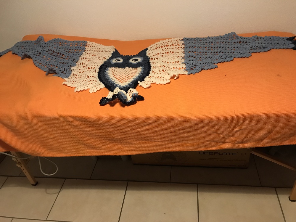 Petra Perle’s Owl Shawl HEDWIG