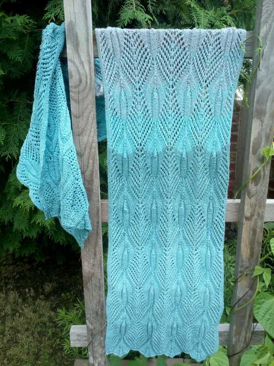 &quot;Panta Rhei&quot; Lace Stole, knitting pattern, one size, customizable