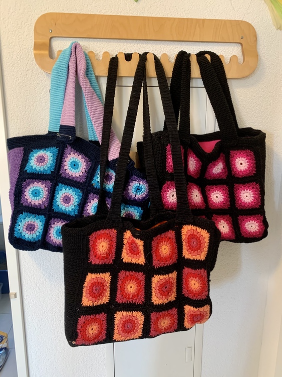 granny bag - summertime - crochet patterns