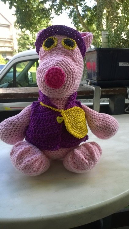 Eisbär XXL Amigurumi mit Bekleidung Sparset