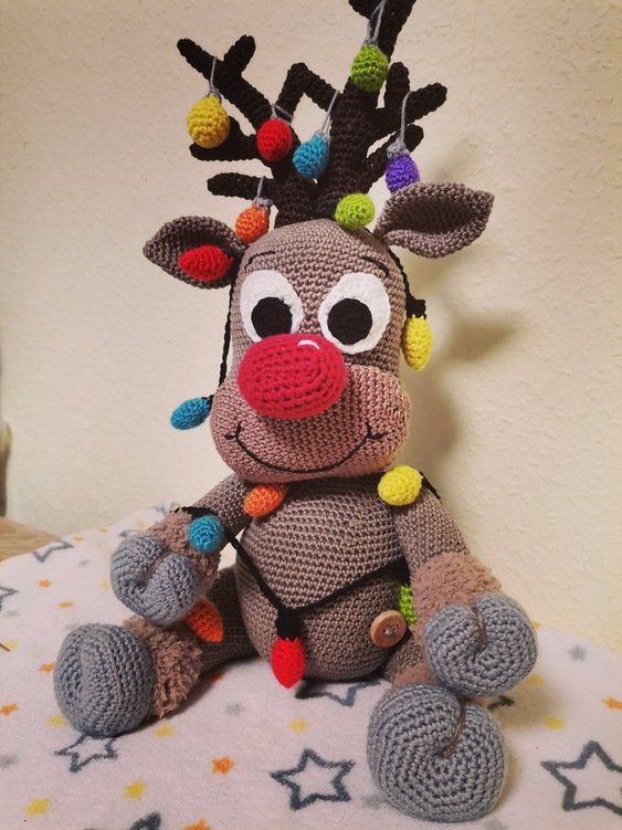 Crochet Pattern Stefan the Reindeer