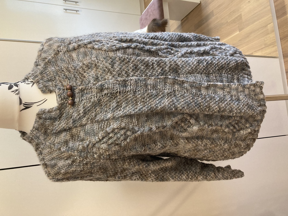 Anleitung RVO-Aran-Jacke mit keltischem Muster &quot;nordische See&quot; Größe S-XXXL