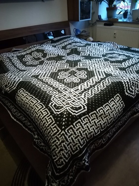 celtic heartknot blanket