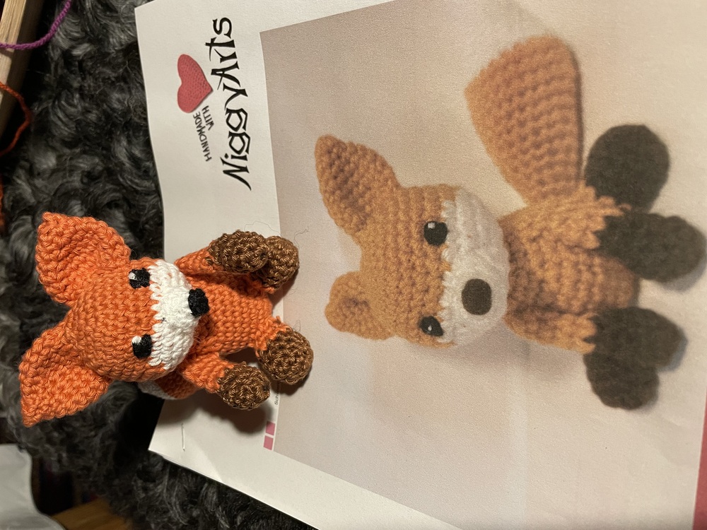 little fox - crochet pattern by NiggyArts