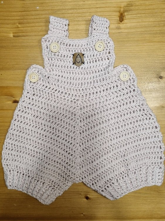 Häkelanleitung Baby Strampler / Baby Romper / Latzhose Björn