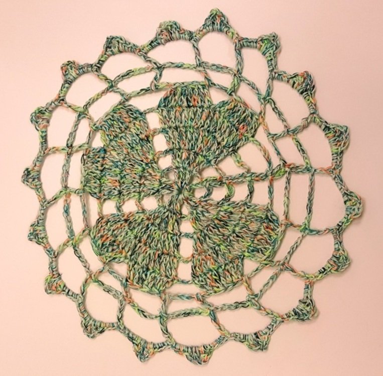 Pattern &quot;Oxalis&quot; Lucky Clover Doily