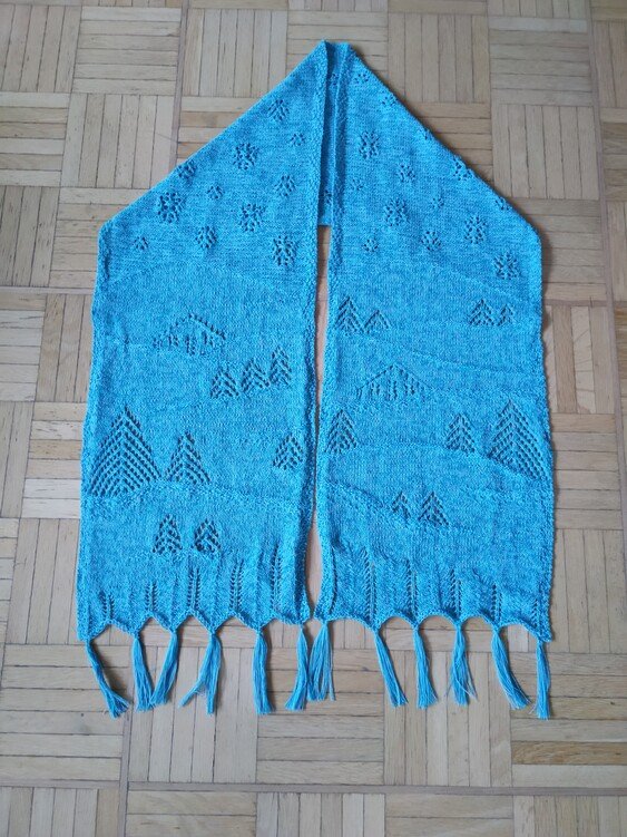 Knitting pattern Scarf &quot;Winterwonderland&quot;