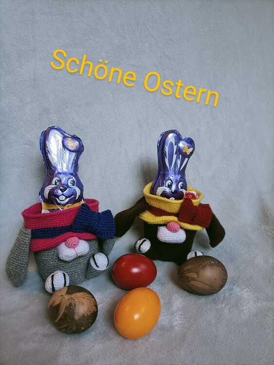 Häkelanleitung - Süßer Hasenbecher - Geschenkidee