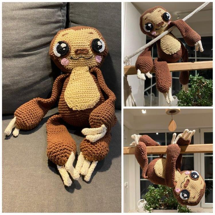 Lenny the Sloth Crochet pattern Amigurumi